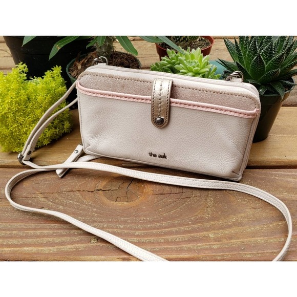 The Sak Bags The Sak Wristlet Leather Zip Around Wallet Crossbody